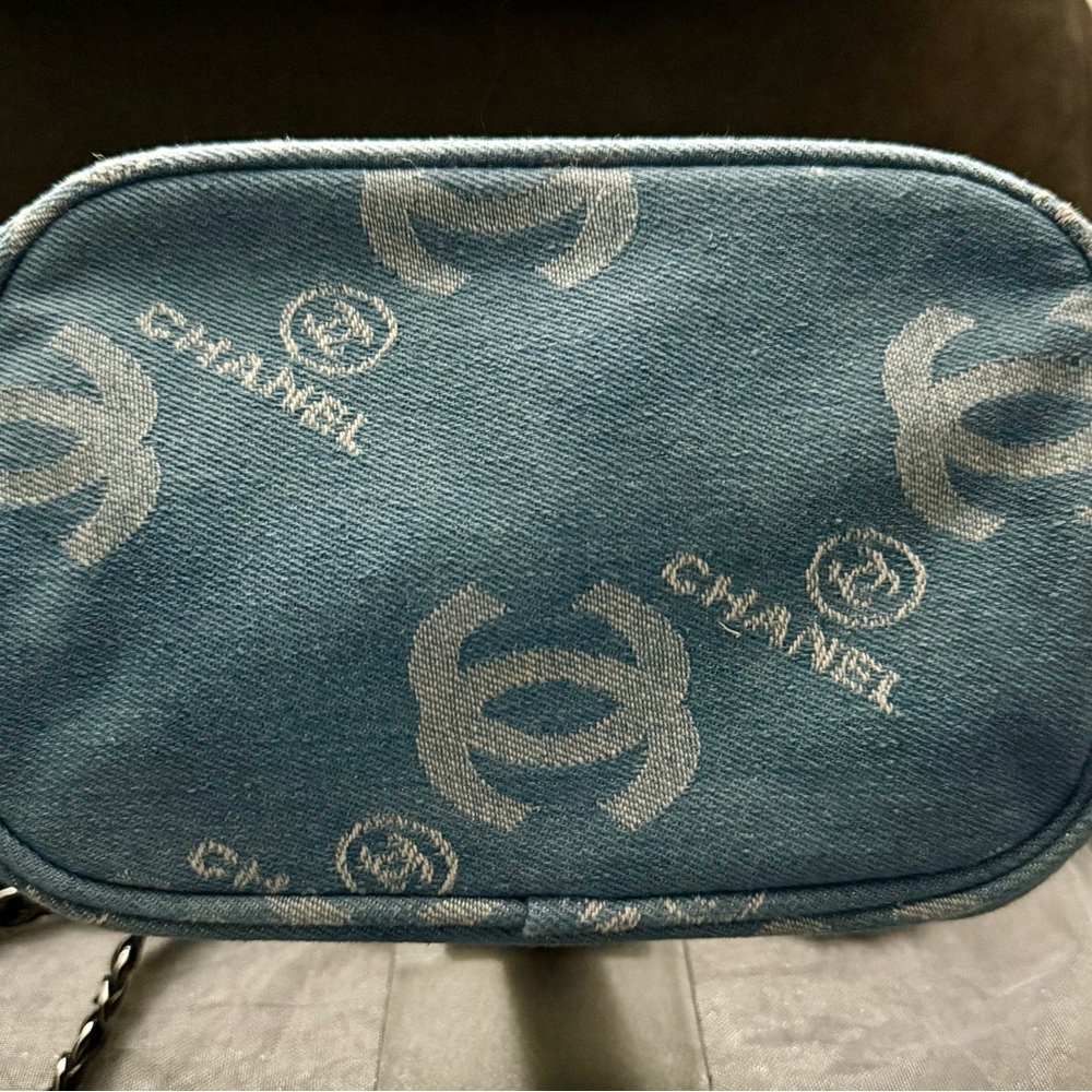 Blue and Silver Crossbody Bag